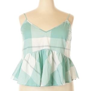 Mint Green Peplum Tank